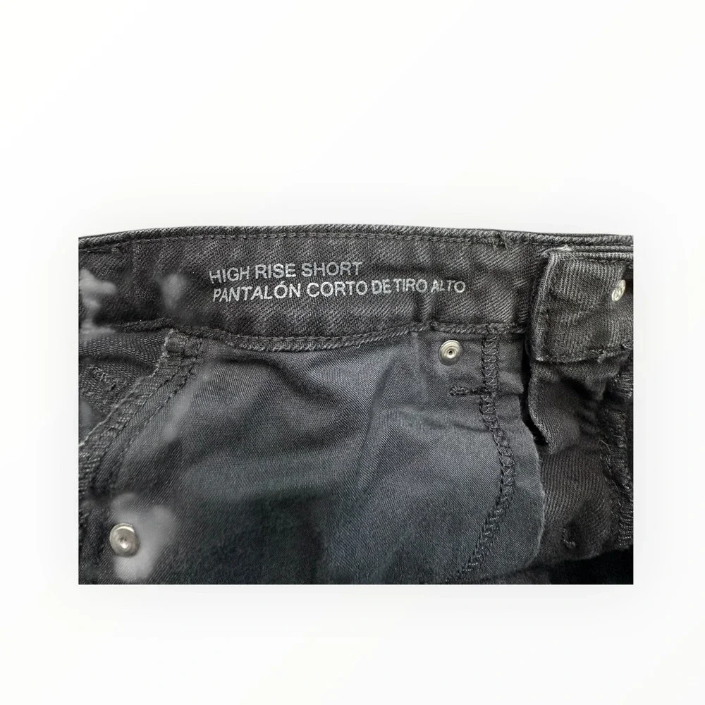 Wild‎ Fable Denim Shorts Womens 00/24R Black High Rise Cuffed Stretch 5-Pocket